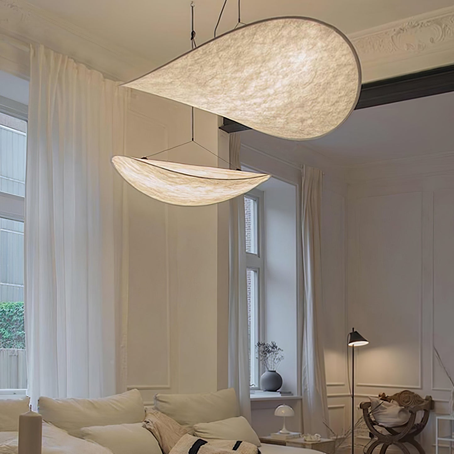 Hanglamp Minimalistisch met Wolkvormige Kap en Geïntegreerde LED
