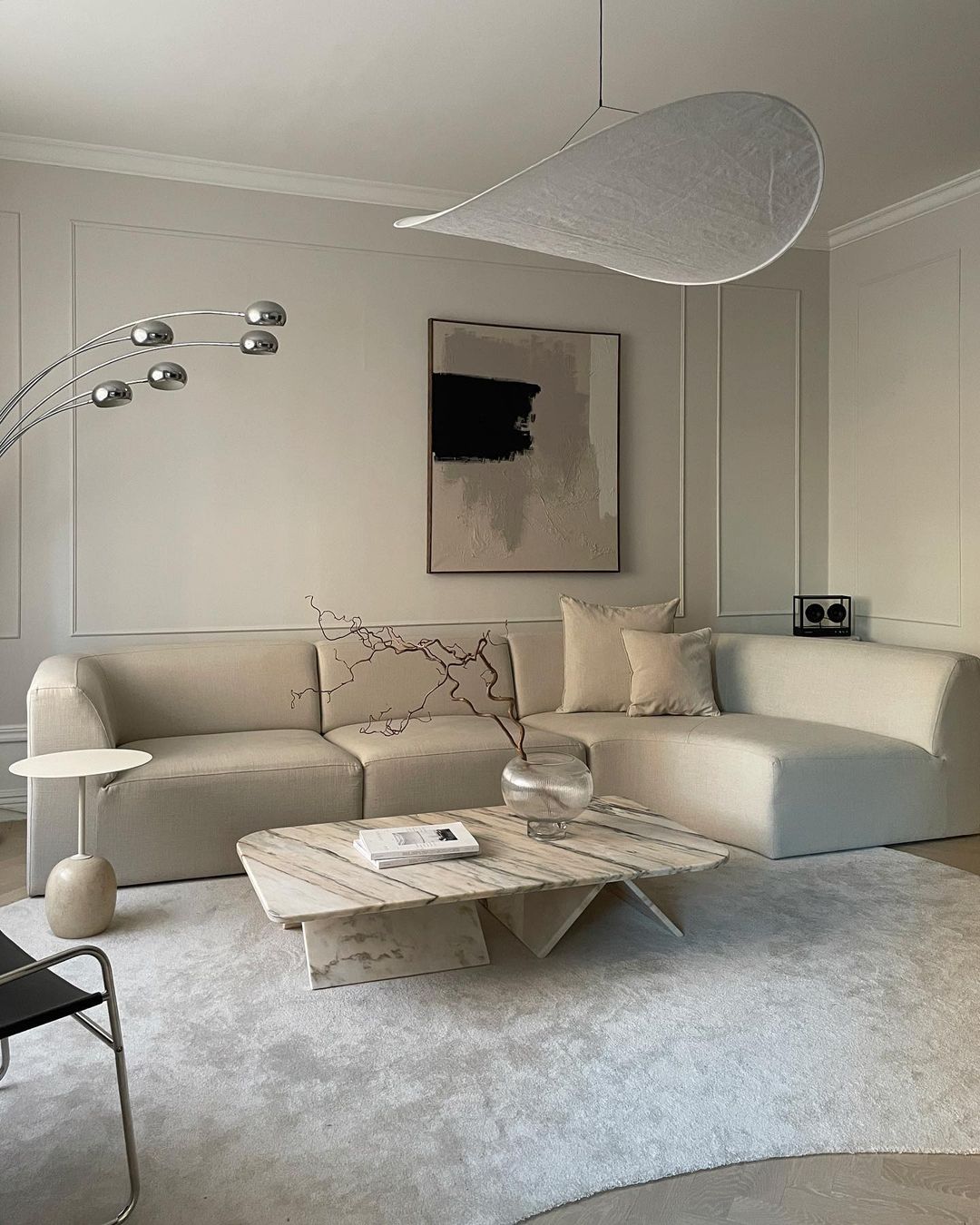 Hanglamp Minimalistisch met Wolkvormige Kap en Geïntegreerde LED