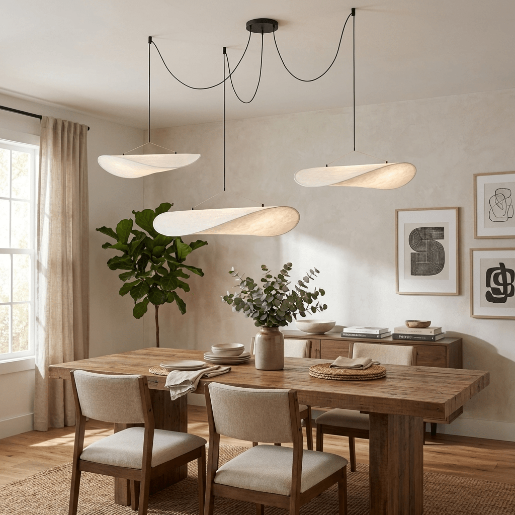 Hanglamp Minimalistisch met Wolkvormige Kap en Geïntegreerde LED