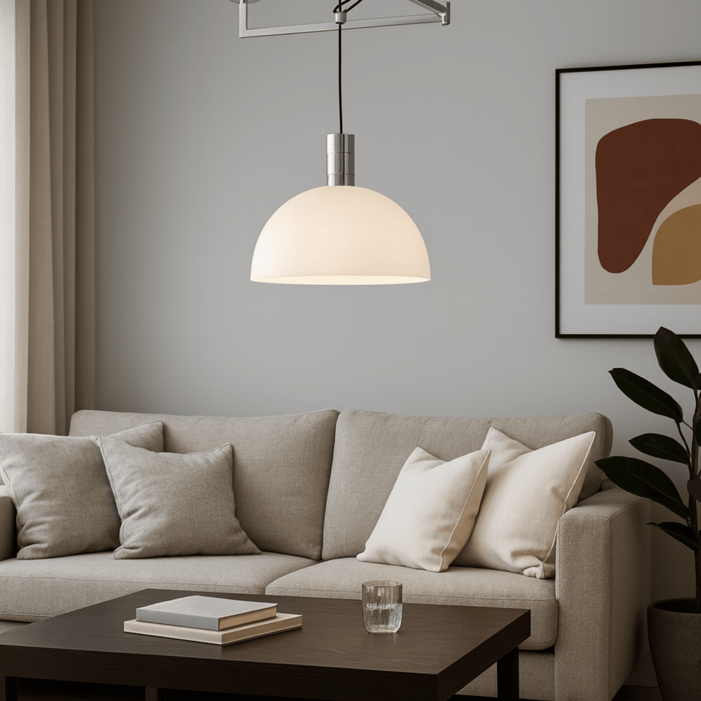 Hanglamp Minimalistisch met Zwenkarm en Verstelbare Hoogte