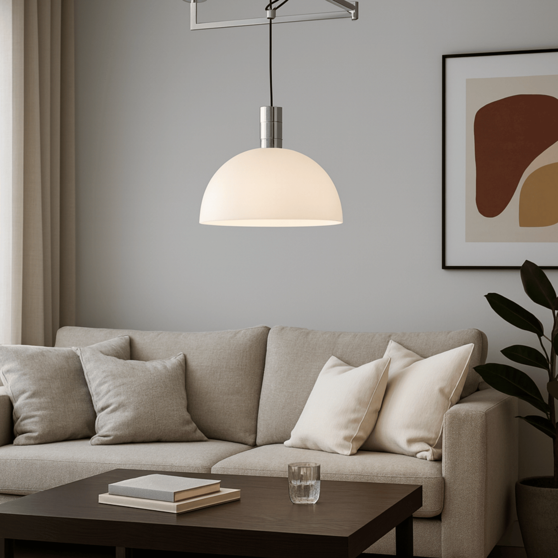 Hanglamp Minimalistisch met Zwenkarm en Verstelbare Hoogte