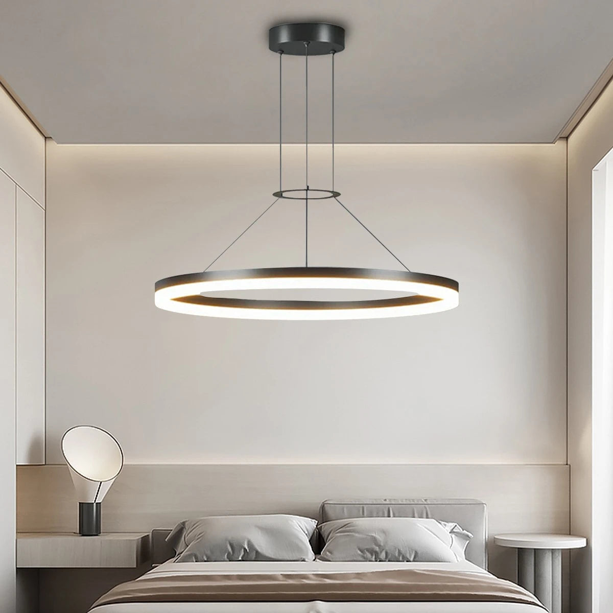 Hanglamp Minimalistisch Rond LED-Ring met Verstelbare Hoogte