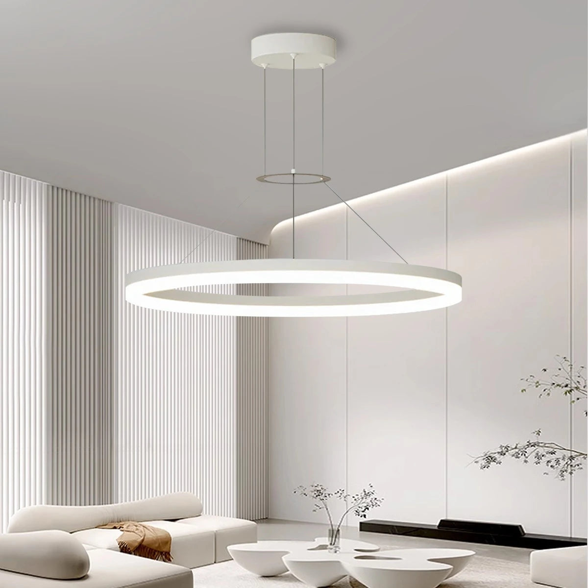 Hanglamp Minimalistisch Rond LED-Ring met Verstelbare Hoogte