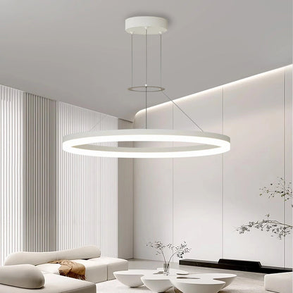 Hanglamp Minimalistisch Rond LED-Ring met Verstelbare Hoogte