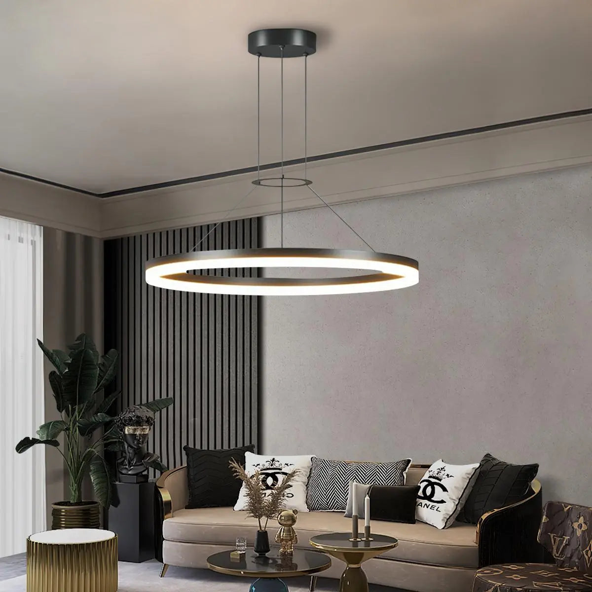 Hanglamp Minimalistisch Rond LED-Ring met Verstelbare Hoogte