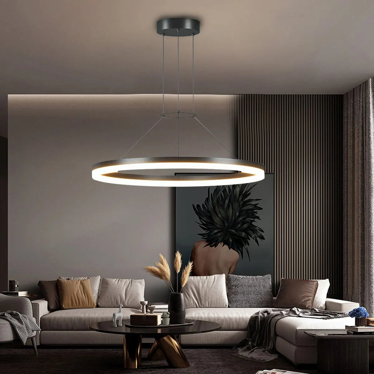 Hanglamp Minimalistisch Rond LED-Ring met Verstelbare Hoogte