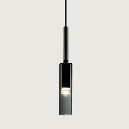 Hanglamp Minimalistisch Scandi met Rookglazen Cilinderkap