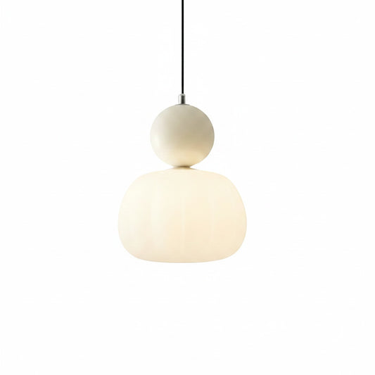 Hanglamp Modern met Bol Diffuser en Metalen Accent