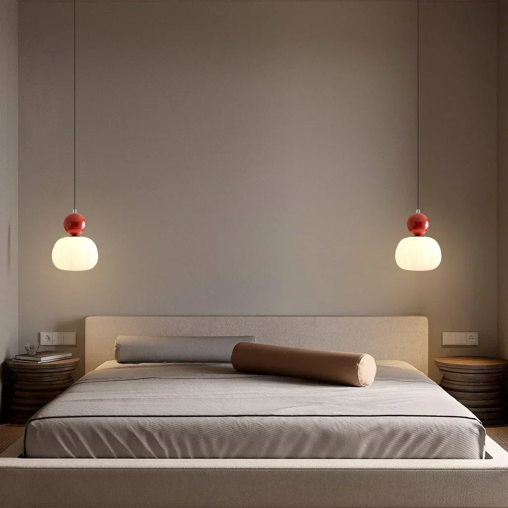 Hanglamp Modern met Bol Diffuser en Metalen Accent