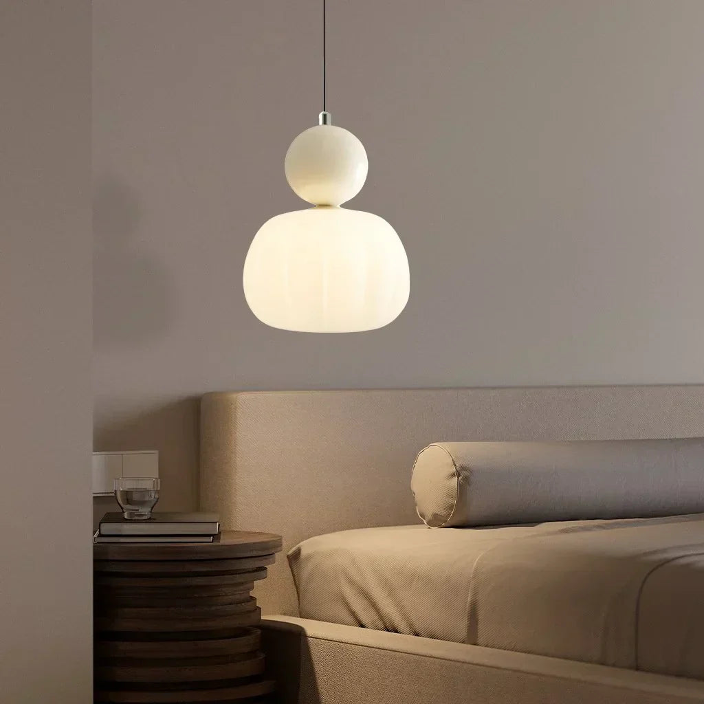 Hanglamp Modern met Bol Diffuser en Metalen Accent