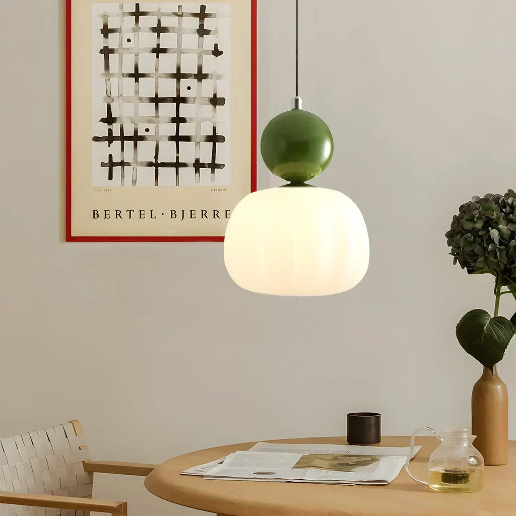 Hanglamp Modern met Bol Diffuser en Metalen Accent