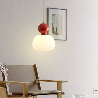 Hanglamp Modern met Bol Diffuser en Metalen Accent
