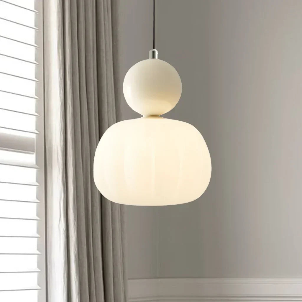 Hanglamp Modern met Bol Diffuser en Metalen Accent