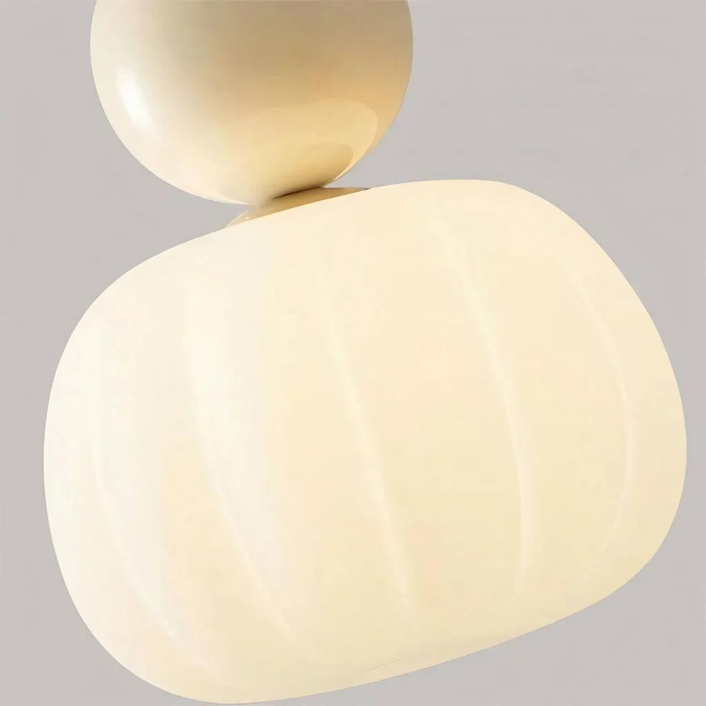 Hanglamp Modern met Bol Diffuser en Metalen Accent