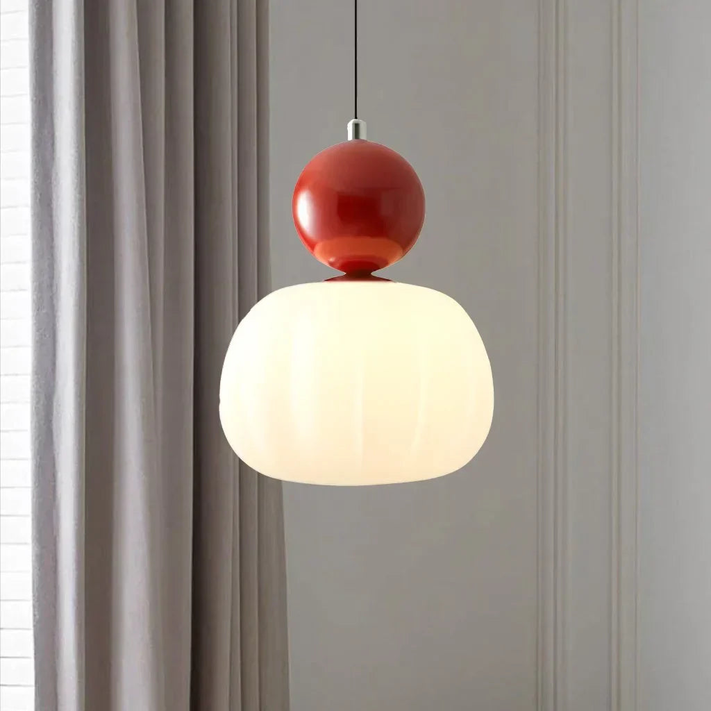 Hanglamp Modern met Bol Diffuser en Metalen Accent