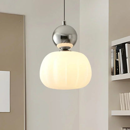 Hanglamp Modern met Bol Diffuser en Metalen Accent