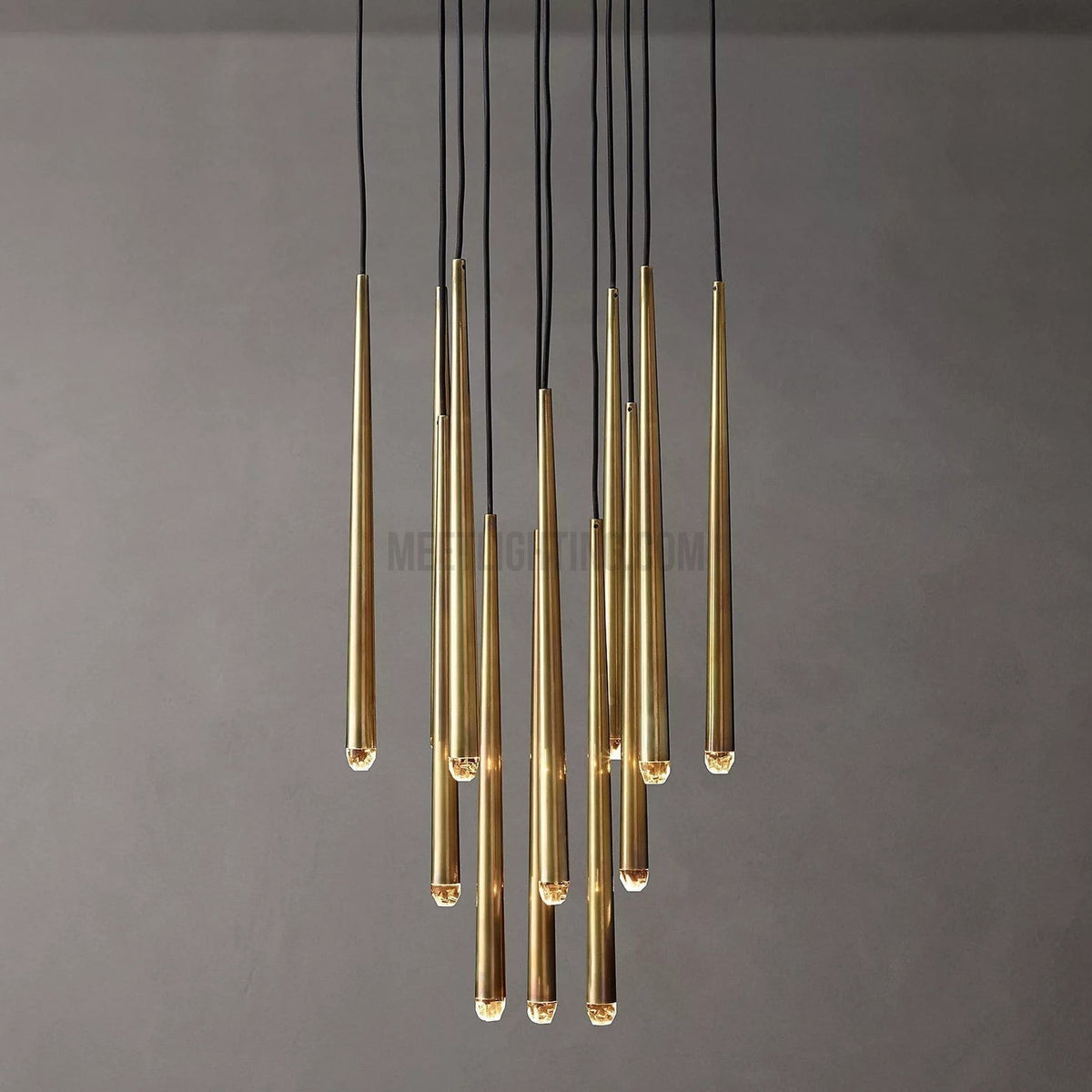 Hanglamp Modern met Cilindrische Buizen en Ronde Plafondrozet voor Hoge Plafonds