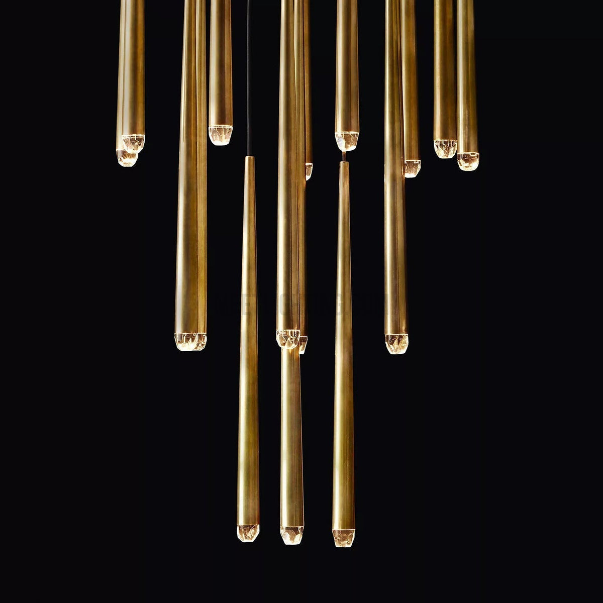 Hanglamp Modern met Cilindrische Buizen en Ronde Plafondrozet voor Hoge Plafonds