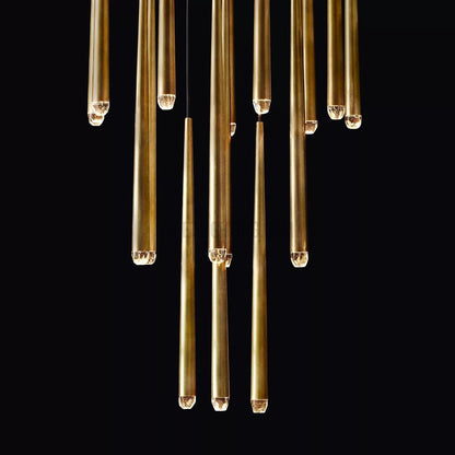 Hanglamp Modern met Cilindrische Buizen en Ronde Plafondrozet voor Hoge Plafonds