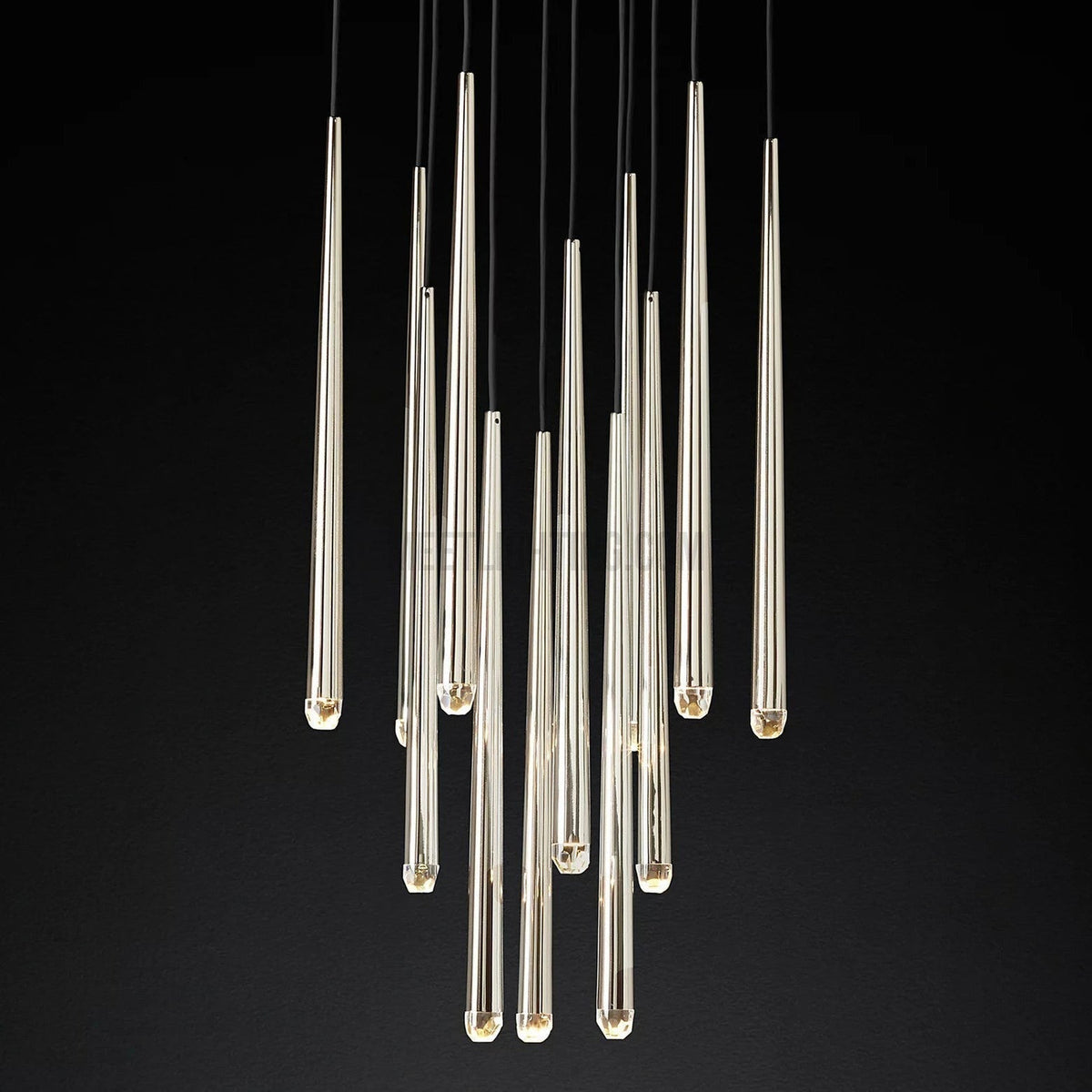 Hanglamp Modern met Cilindrische Buizen en Ronde Plafondrozet voor Hoge Plafonds