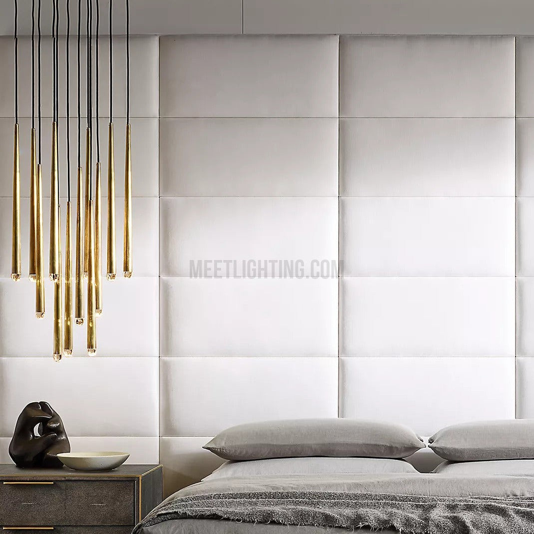 Hanglamp Modern met Cilindrische Buizen en Ronde Plafondrozet voor Hoge Plafonds