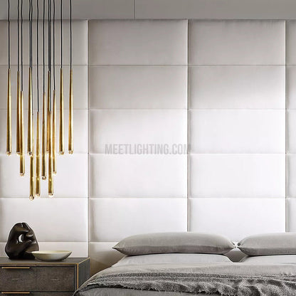 Hanglamp Modern met Cilindrische Buizen en Ronde Plafondrozet voor Hoge Plafonds