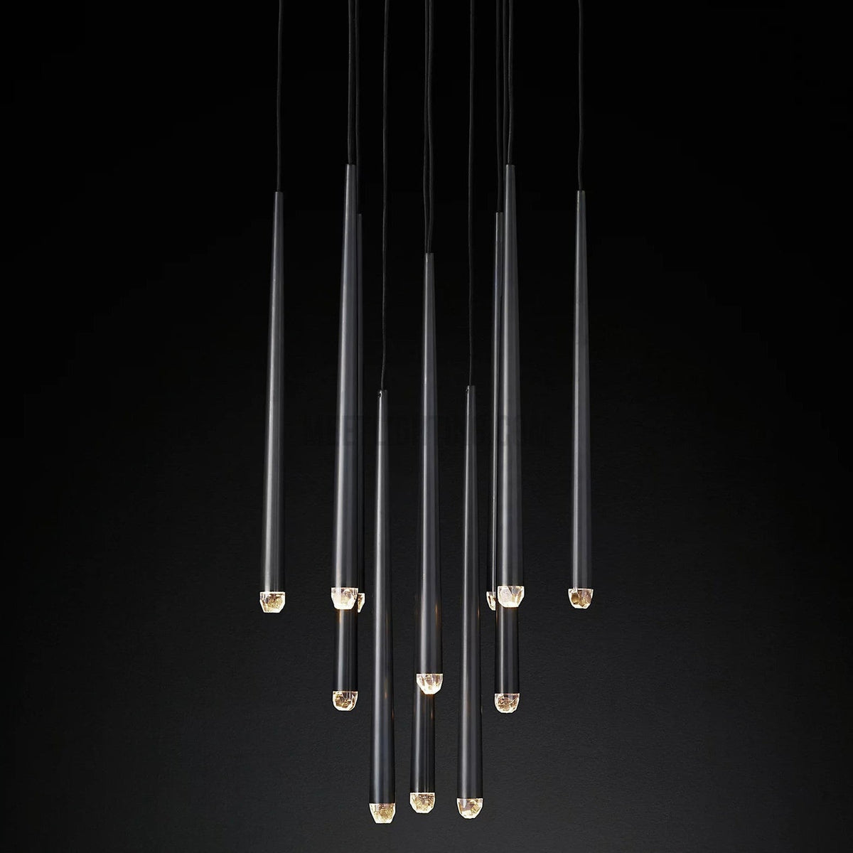 Hanglamp Modern met Cilindrische Buizen en Ronde Plafondrozet voor Hoge Plafonds