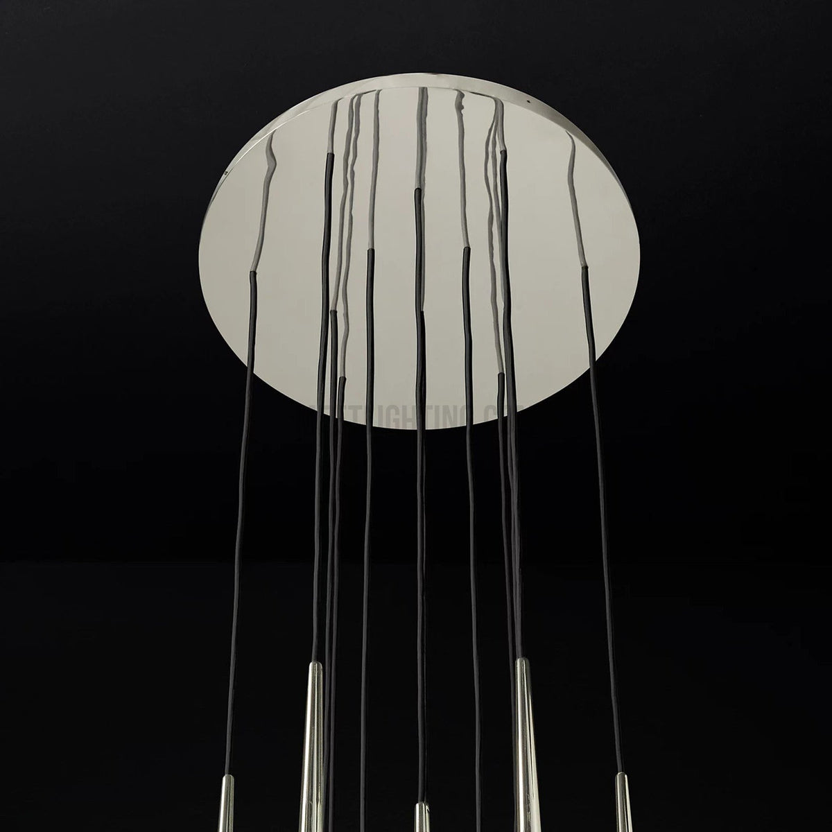 Hanglamp Modern met Cilindrische Buizen en Ronde Plafondrozet voor Hoge Plafonds