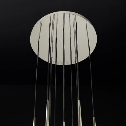 Hanglamp Modern met Cilindrische Buizen en Ronde Plafondrozet voor Hoge Plafonds