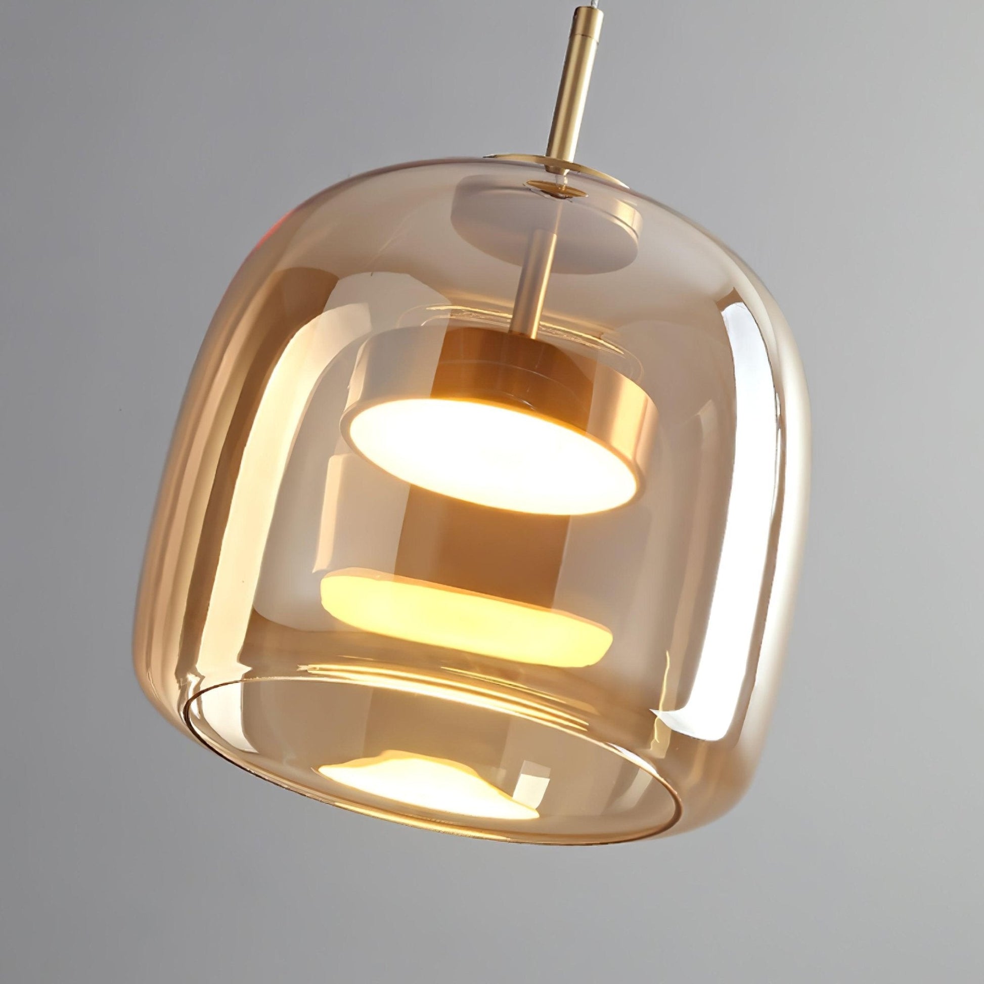 Hanglamp Modern met Geblazen Glazen Kap en Verstelbare Hoogte