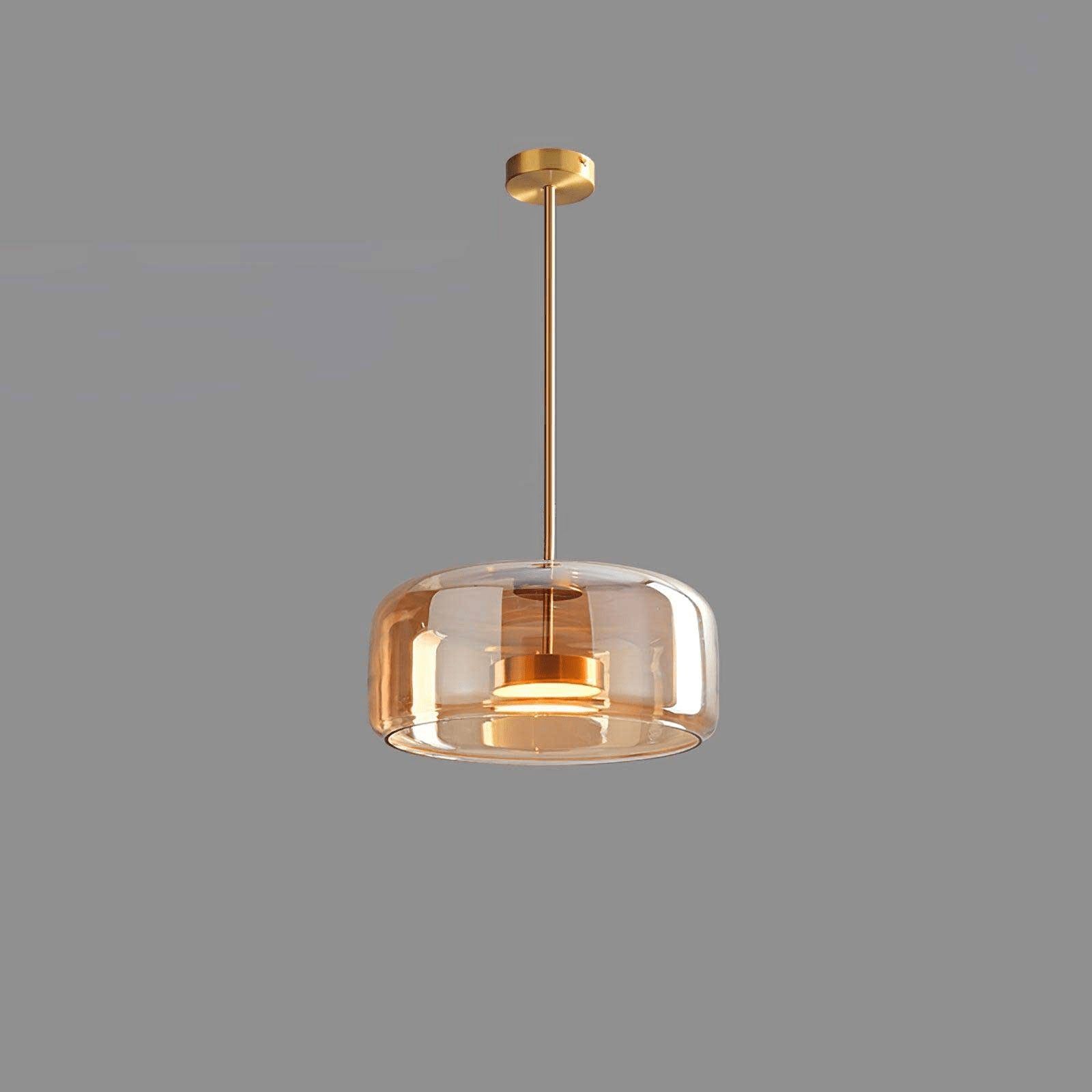 Hanglamp Modern met Geblazen Glazen Kap en Verstelbare Hoogte