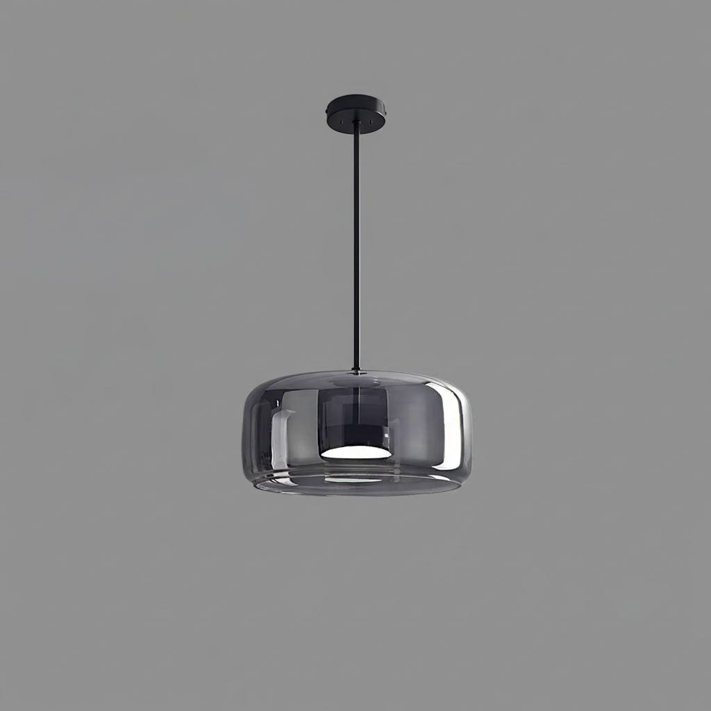 Hanglamp Modern met Geblazen Glazen Kap en Verstelbare Hoogte