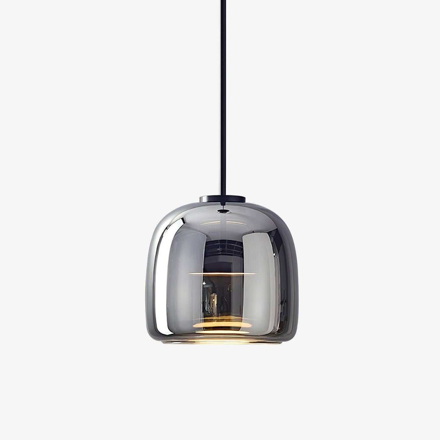Hanglamp Modern met Geblazen Glazen Kap en Verstelbare Hoogte