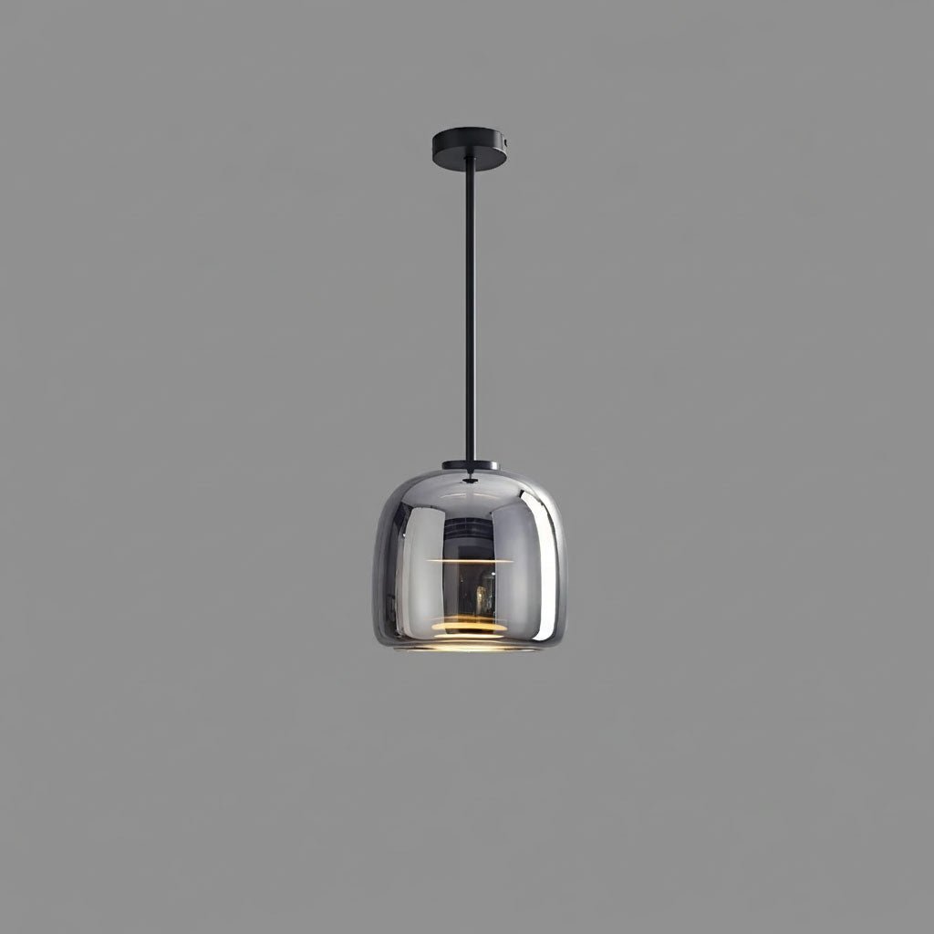 Hanglamp Modern met Geblazen Glazen Kap en Verstelbare Hoogte