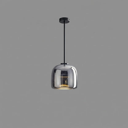 Hanglamp Modern met Geblazen Glazen Kap en Verstelbare Hoogte