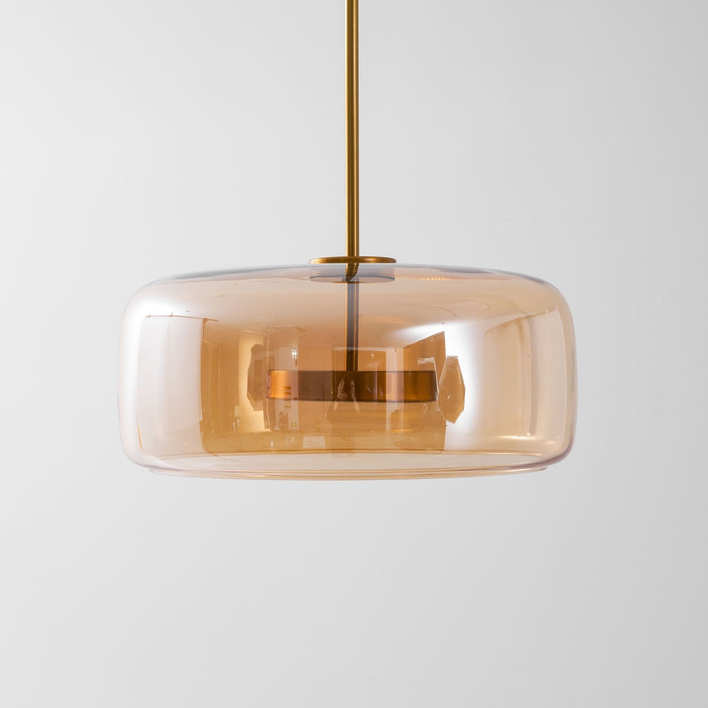 Hanglamp Modern met Geblazen Glazen Kap en Verstelbare Hoogte