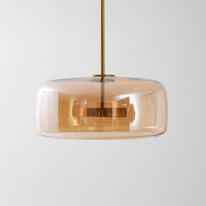 Hanglamp Modern met Geblazen Glazen Kap en Verstelbare Hoogte