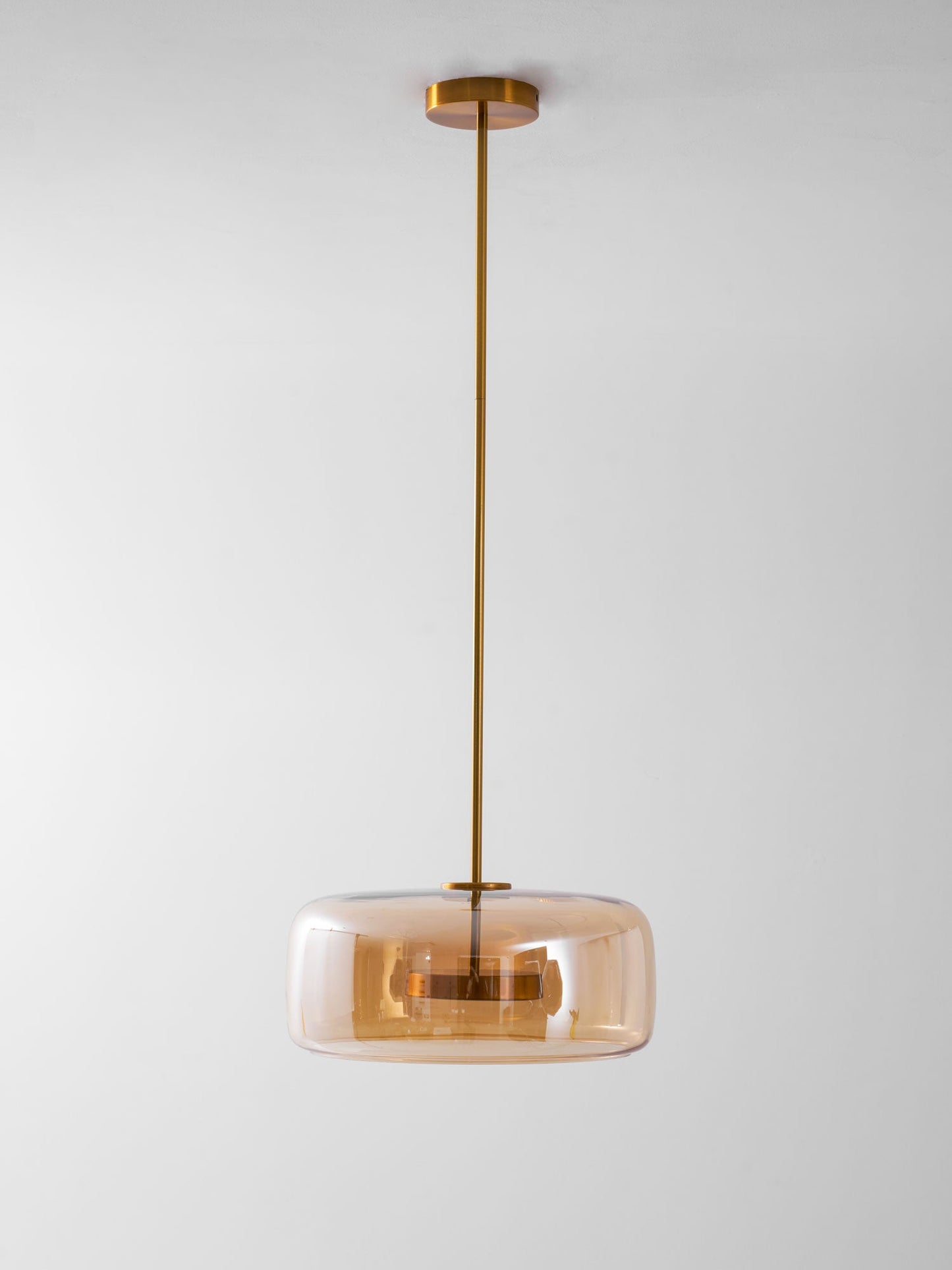 Hanglamp Modern met Geblazen Glazen Kap en Verstelbare Hoogte
