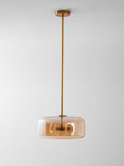 Hanglamp Modern met Geblazen Glazen Kap en Verstelbare Hoogte