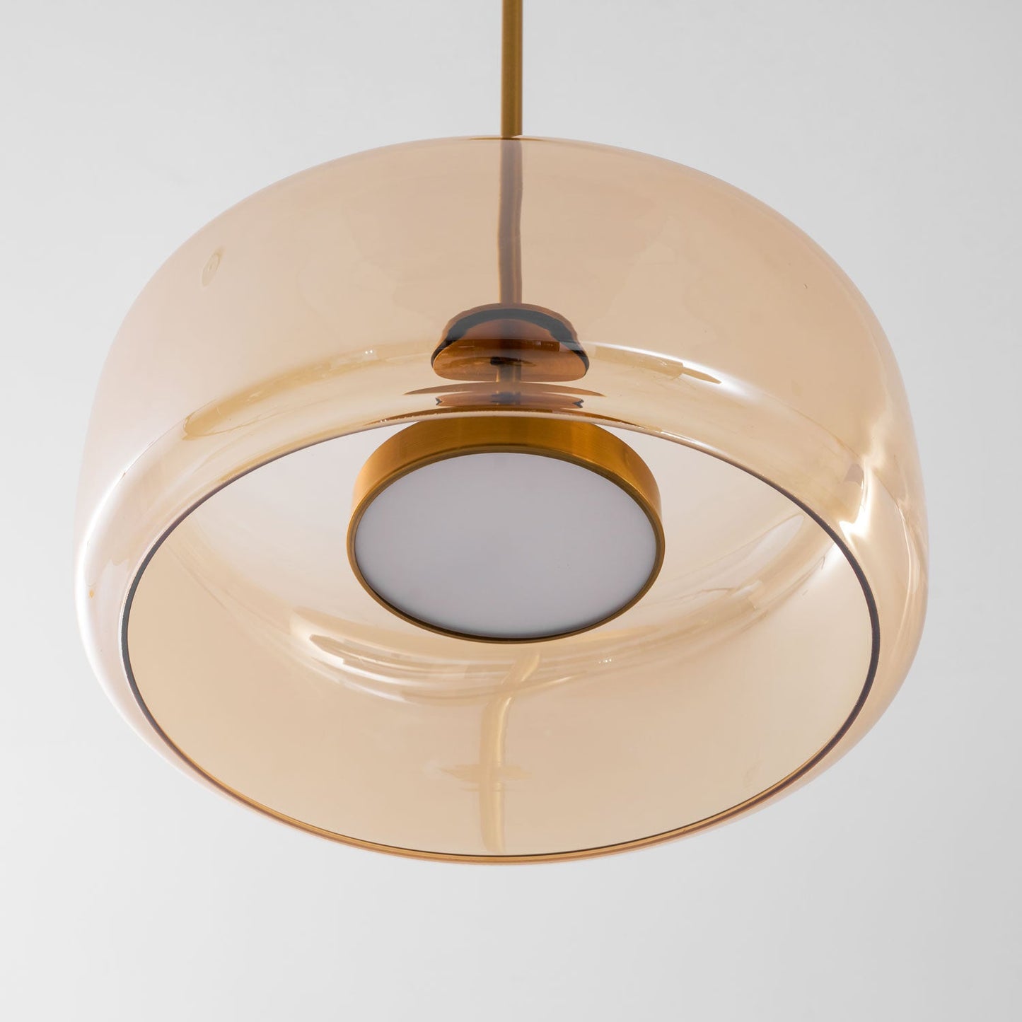 Hanglamp Modern met Geblazen Glazen Kap en Verstelbare Hoogte