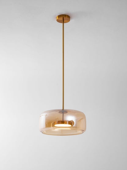 Hanglamp Modern met Geblazen Glazen Kap en Verstelbare Hoogte