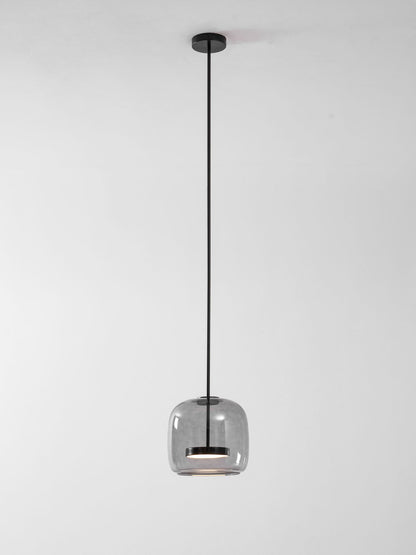 Hanglamp Modern met Geblazen Glazen Kap en Verstelbare Hoogte
