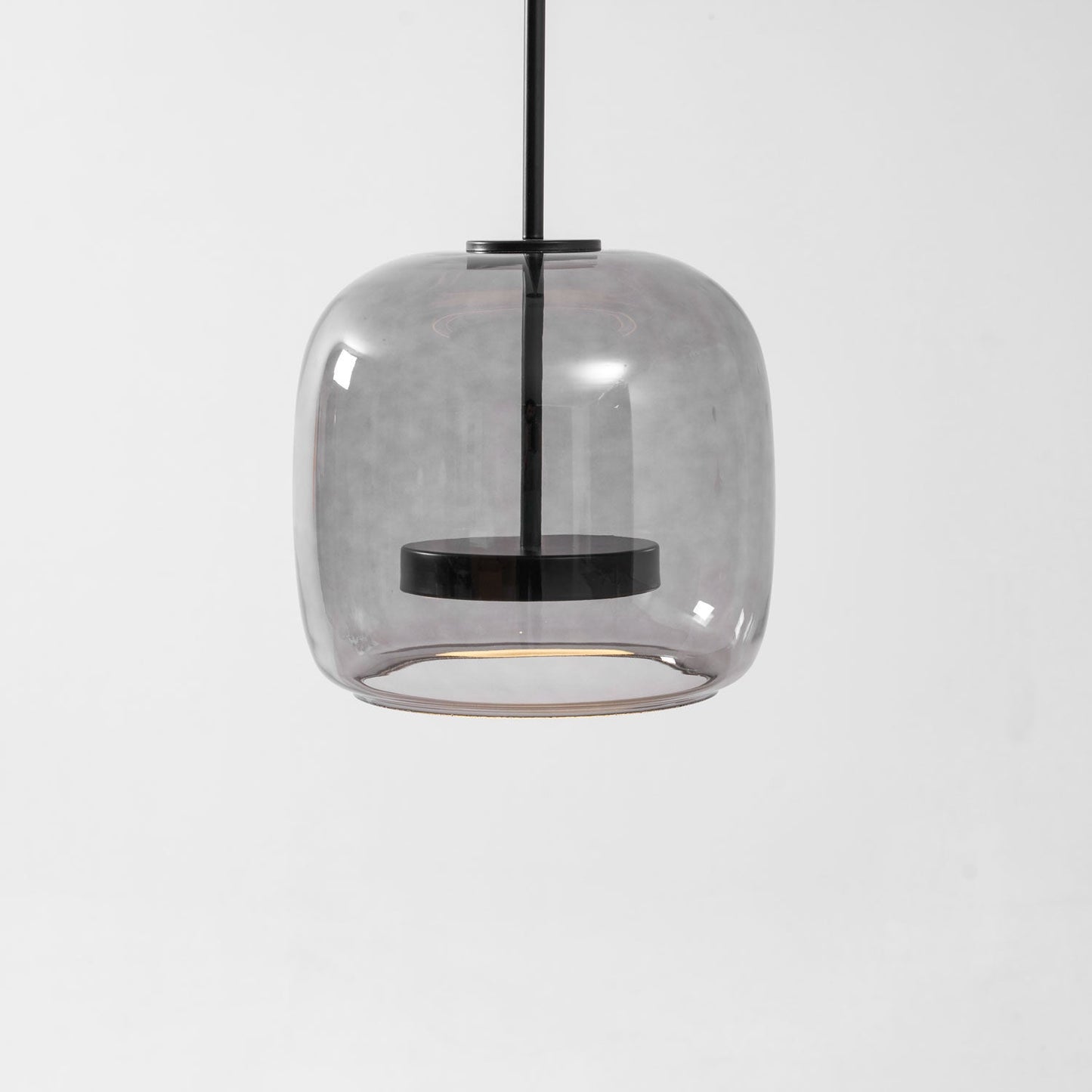 Hanglamp Modern met Geblazen Glazen Kap en Verstelbare Hoogte