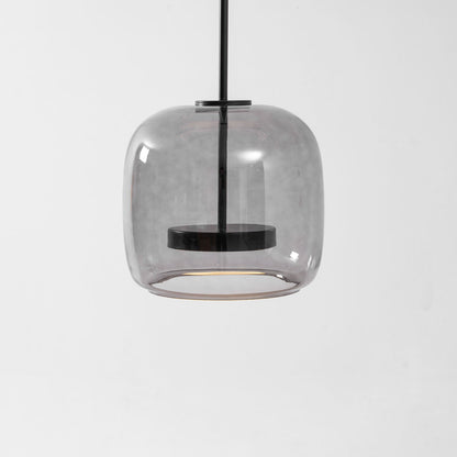 Hanglamp Modern met Geblazen Glazen Kap en Verstelbare Hoogte