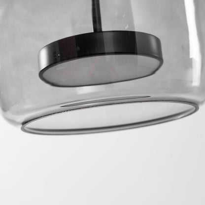 Hanglamp Modern met Geblazen Glazen Kap en Verstelbare Hoogte