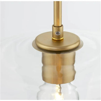 Hanglamp Modern met Glazen Kap en Messingkleurige Fitting