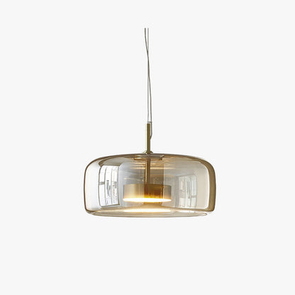 Hanglamp Modern met Glazen Kap en Verstelbare Hoogte