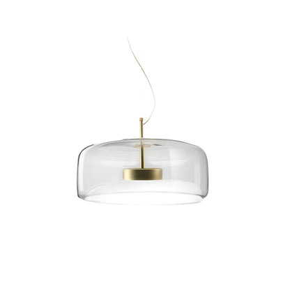 Hanglamp Modern met Glazen Kap en Verstelbare Hoogte