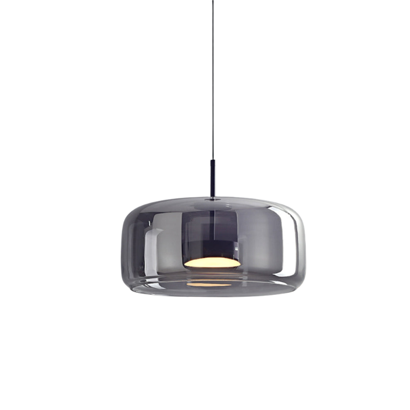 Hanglamp Modern met Glazen Kap en Verstelbare Hoogte