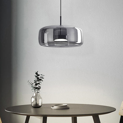 Hanglamp Modern met Glazen Kap en Verstelbare Hoogte